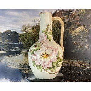 Antique 1891-1912 Thomas Forester & Sons Pottery Floral Motif Ewer (JUG )